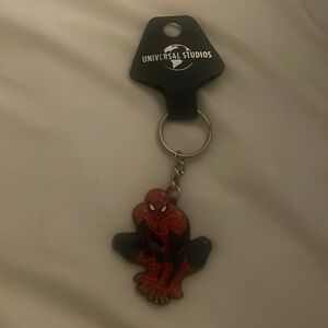 A Spider-Man keychain from universal!